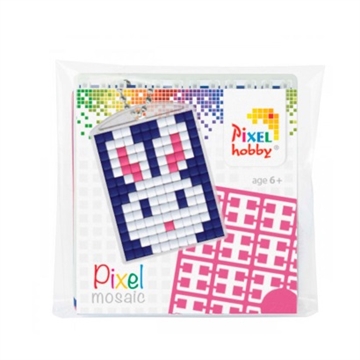 Pixelhobby Nøglering - Mini Perler - Kanin