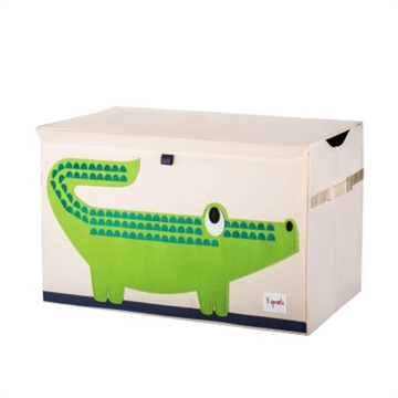 3 Sprouts Opbevaringskasse Med Låg - Krokodille