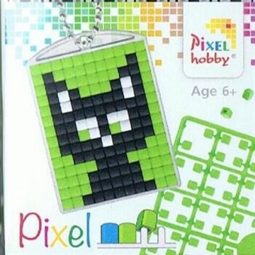 Pixelhobby Nøglering - Mini Perler - Kat